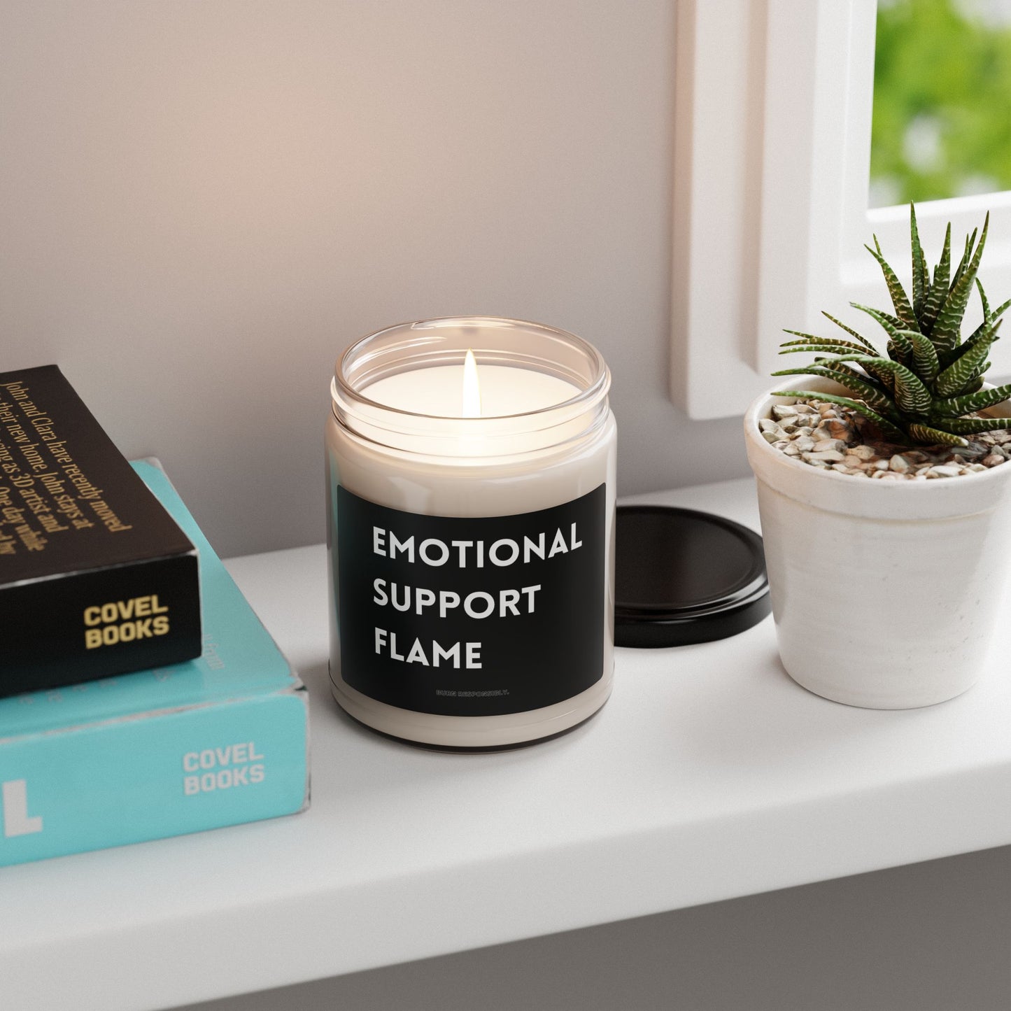 Emotional Support Flame — 9oz Scented Soy Candle