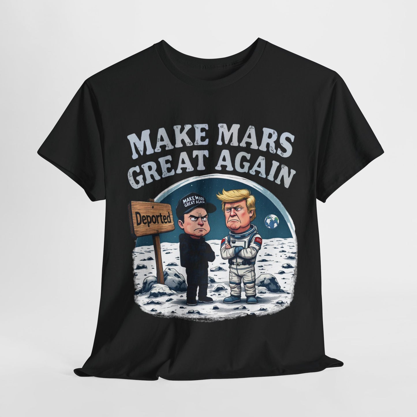 Political Humor Tee - 'Make Mars Great Again' Unisex Cotton