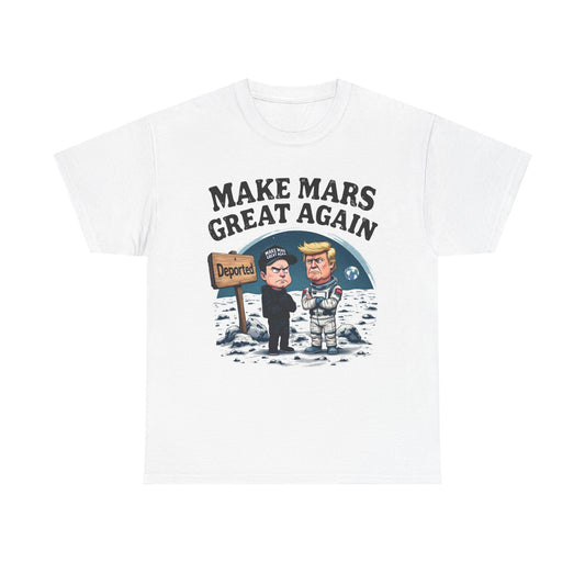 Political Humor Tee - 'Make Mars Great Again' Unisex Cotton