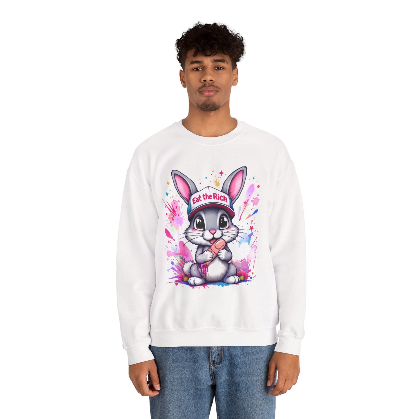 Eat the Rich Bunny Crewneck Sweatshirt