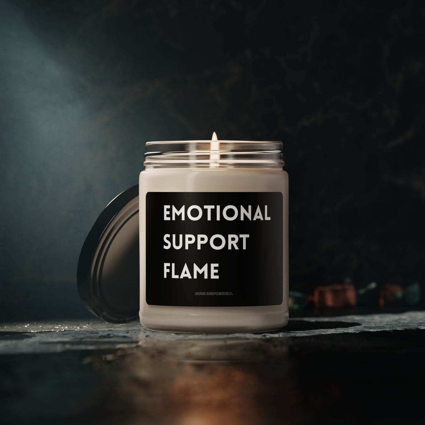 Emotional Support Flame — 9oz Scented Soy Candle