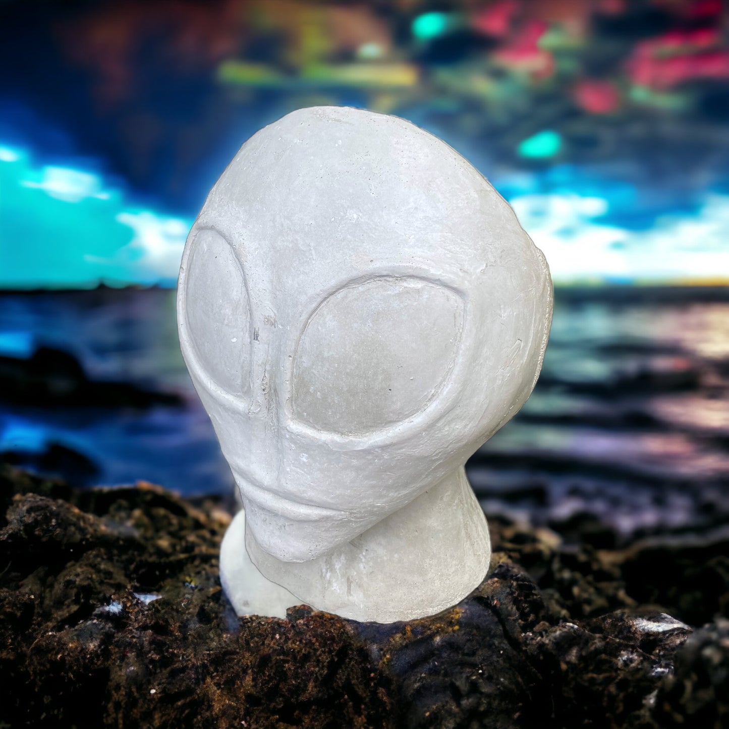 Concrete Alien Planter