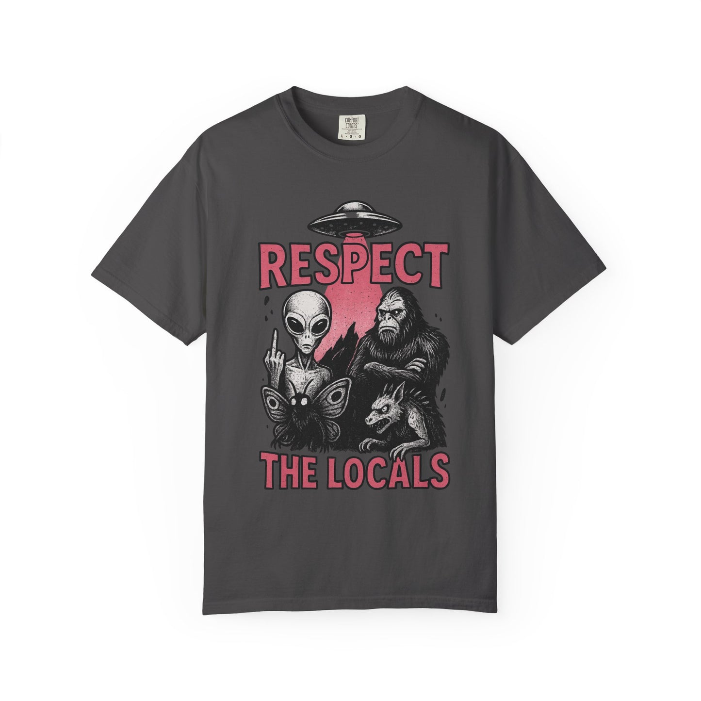 Cryptid Unisex T-shirt - Respect the Locals Humorous Tee