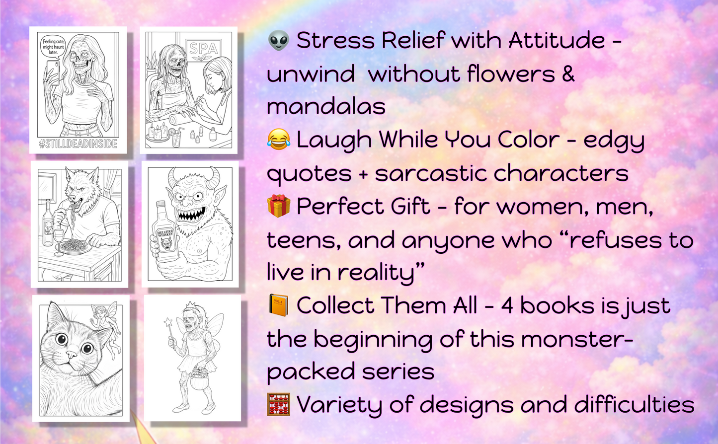 I REFUSE TO LIVE IN REALITY COLORING BOOKS Volume 4