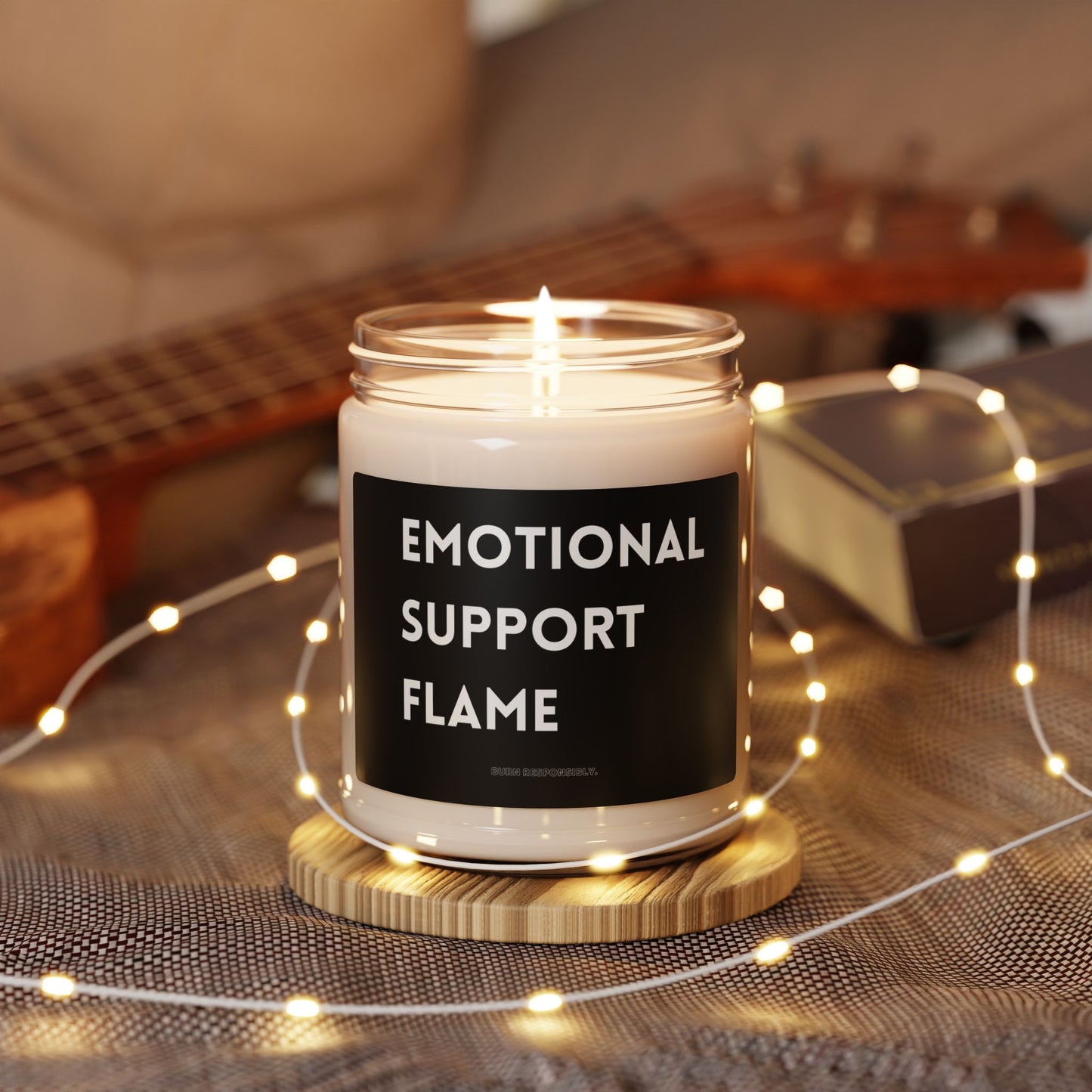 Emotional Support Flame — 9oz Scented Soy Candle