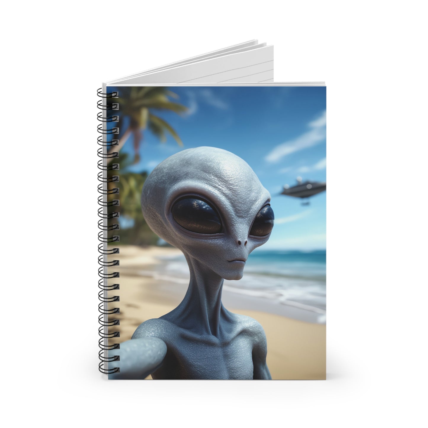 Alien Selfie Vibes Spiral Notebook