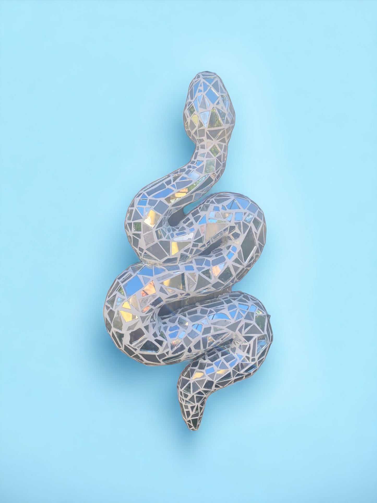 Broken Mirrors Snake Wall Art