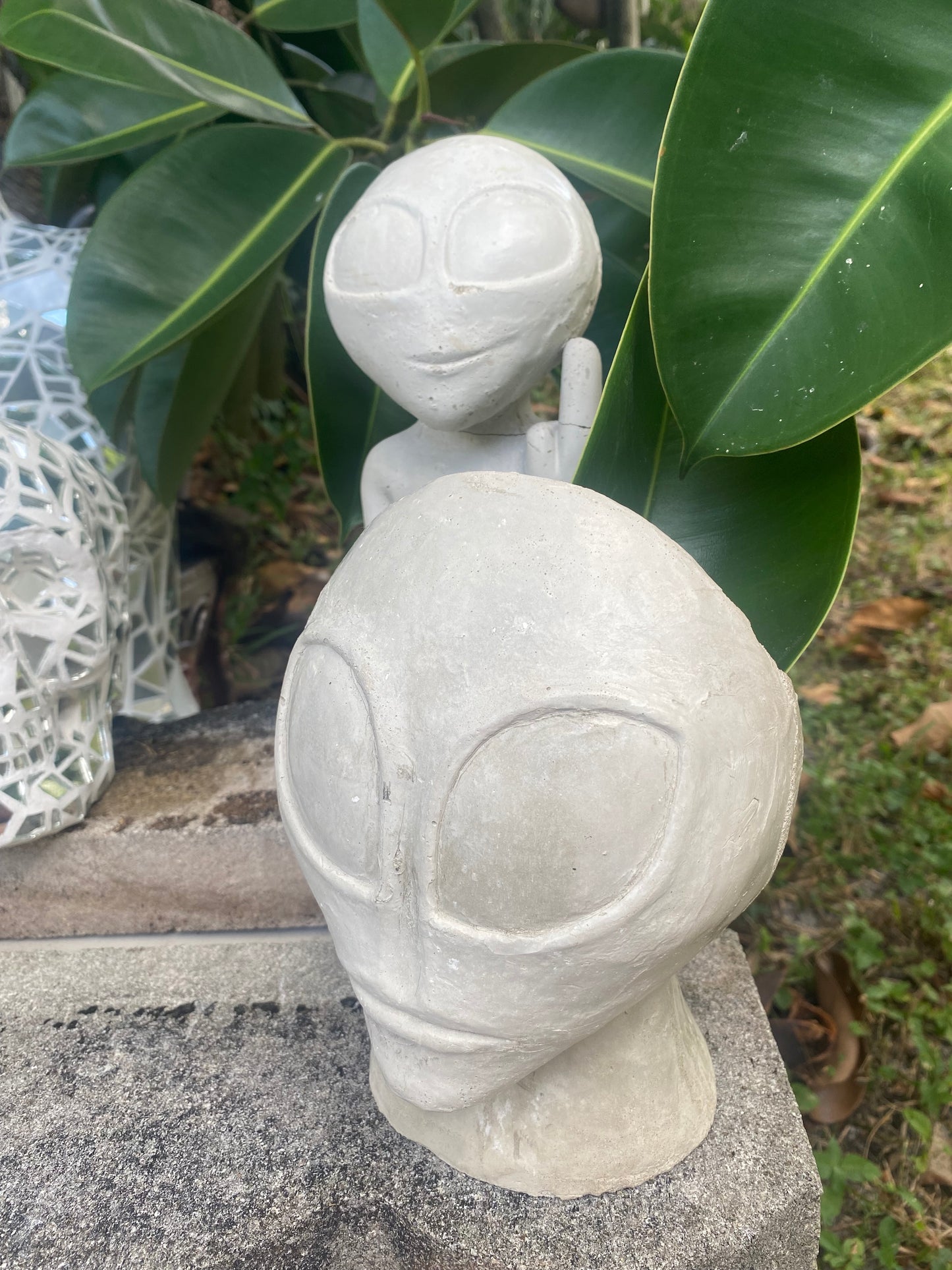 Concrete Alien Planter
