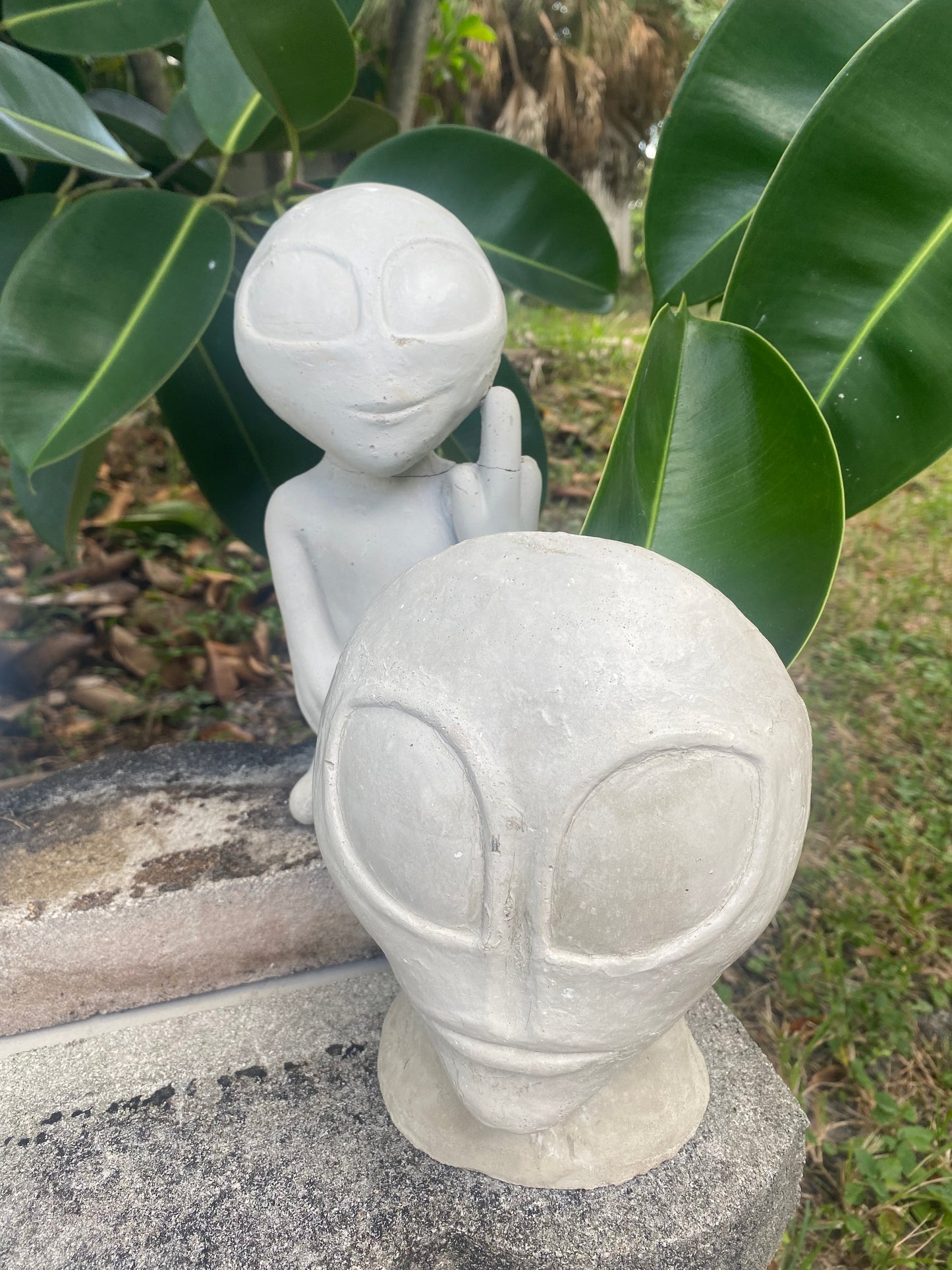 Concrete Alien Planter