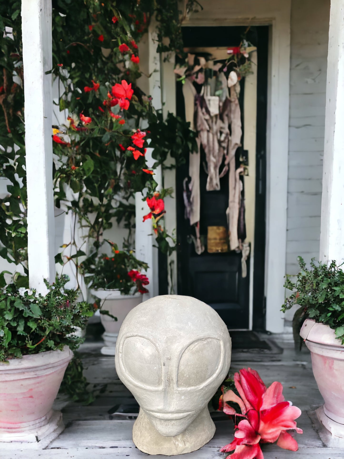 Concrete Alien Planter
