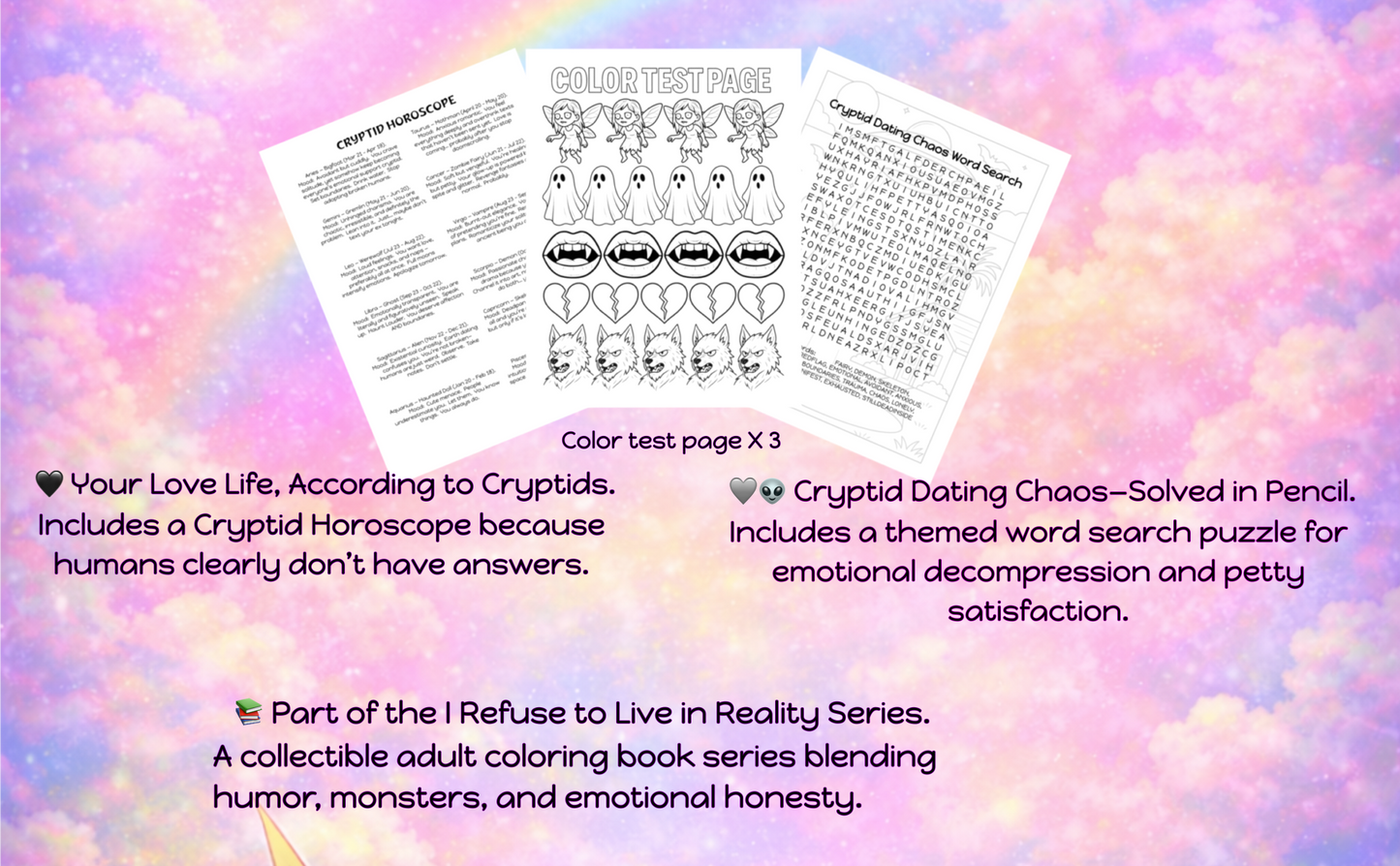 I REFUSE TO LIVE IN REALITY COLORING BOOKS Volume 4
