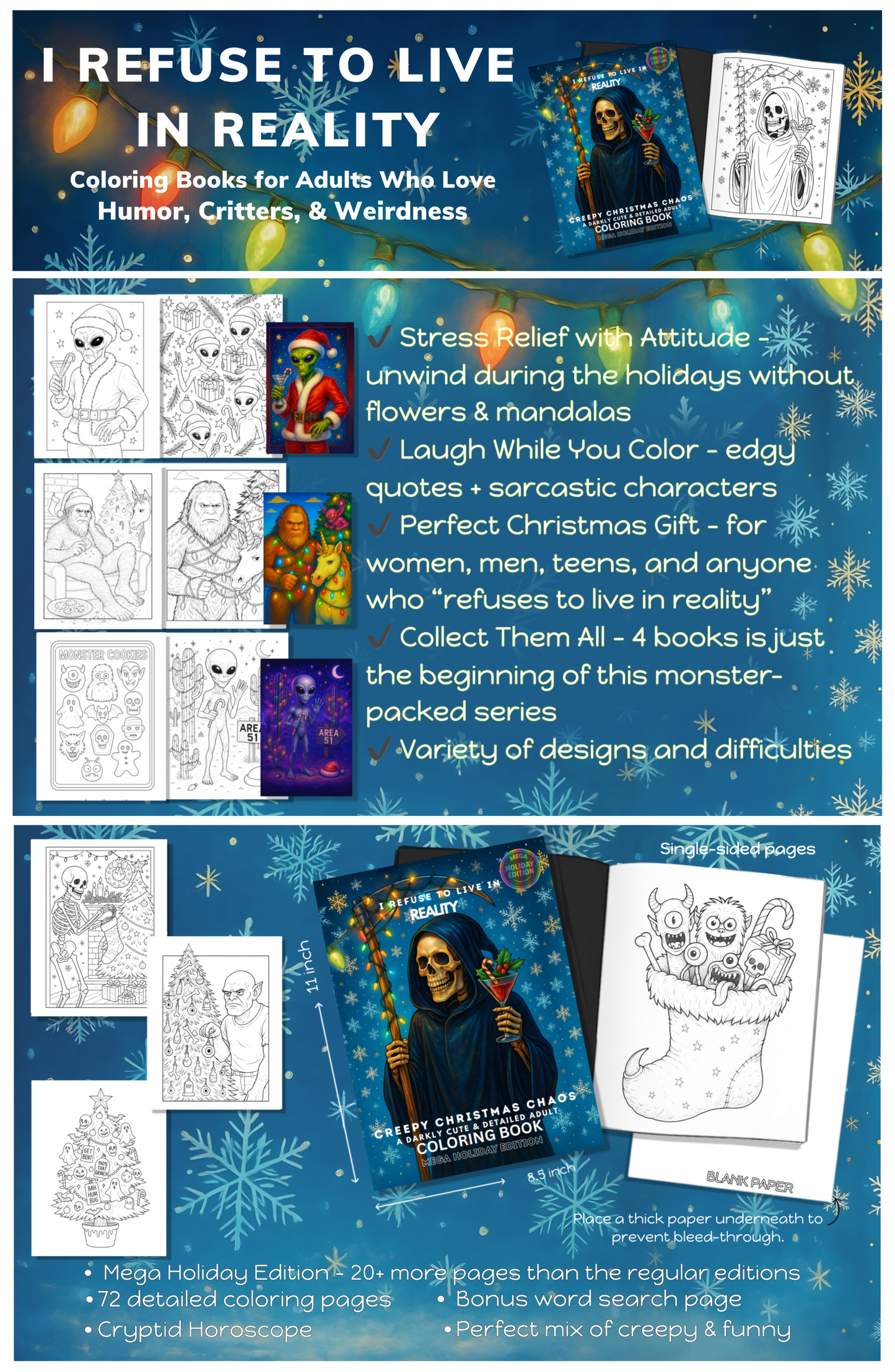 I REFUSE TO LIVE IN REALITY COLORING BOOKS