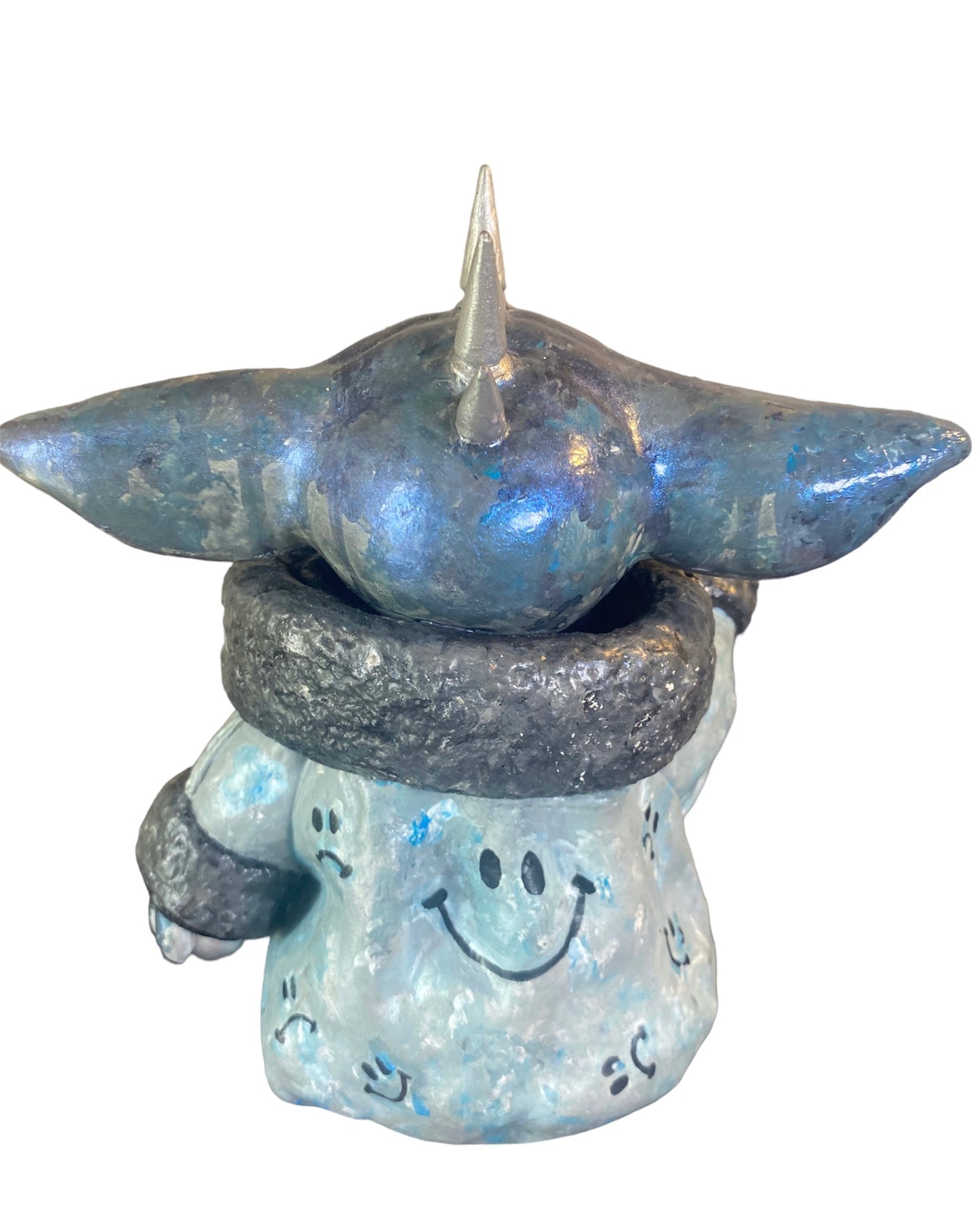 Put on a Happy Face Grogu Art Statue