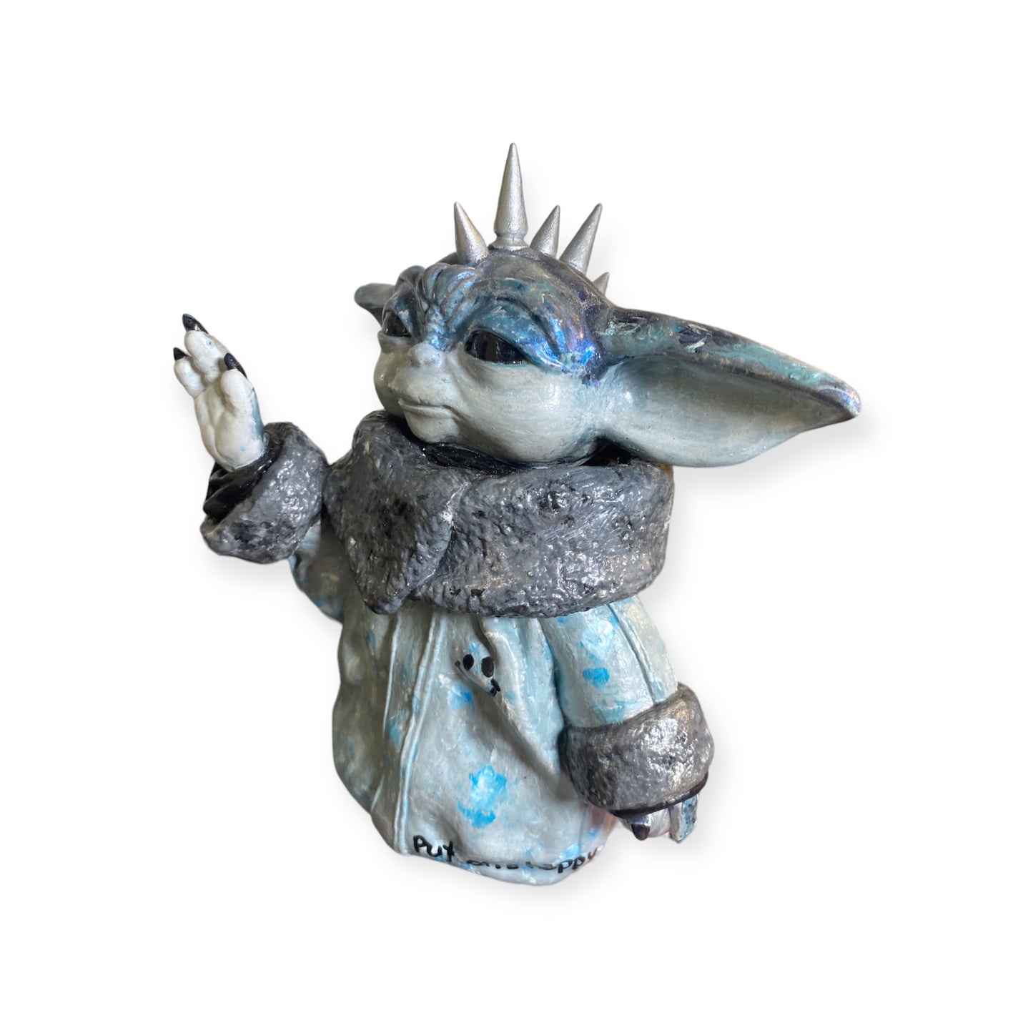 Put on a Happy Face Grogu Art Statue