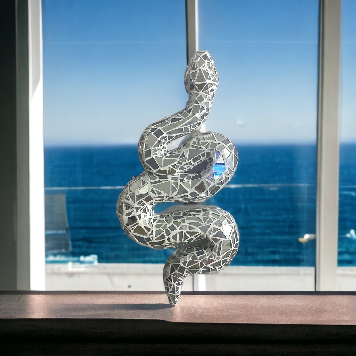 Broken Mirrors Snake Wall Art